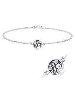 Unique Silver Bracelet BRS-1106